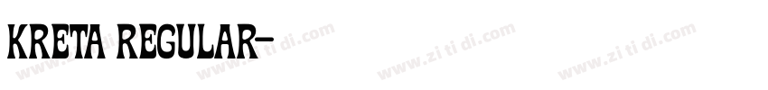 KRETA Regular字体转换